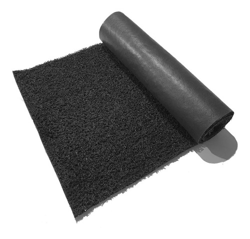 Alfombra Felpudo Tipo 3m Gris Oscuro 50 X 120 Cm Soul Color Negro Diseño De La Tela Rulo