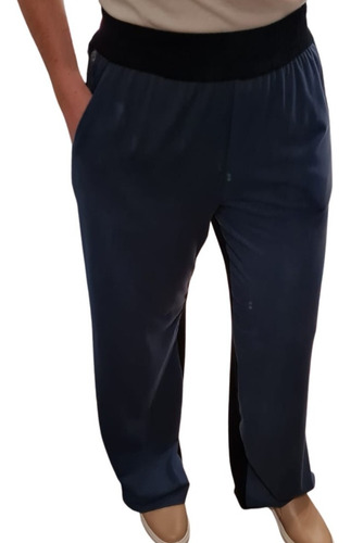 Imagem 2 de 6 de Calça Pantalona M. Lucia Cós Alto Com Listra Maria Valentina