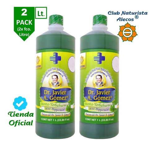 2 Pack - Tintura Del Dr. J. A. Gómez De Alecos®, 1 L (2pzas)