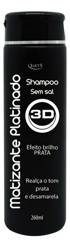 Shampoo Matizante Platinado 3d Efeito Brilho Prata Hidrata