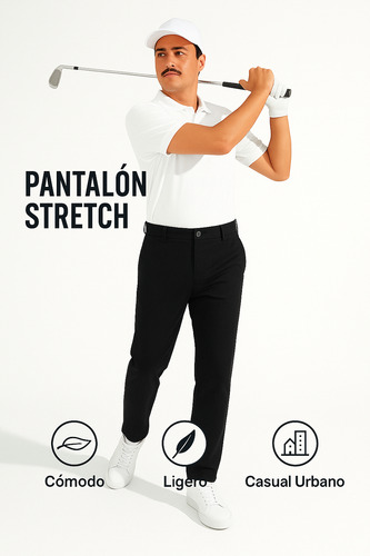 Pantalón Holstone Chino Deportivo Elástico Para Hombre