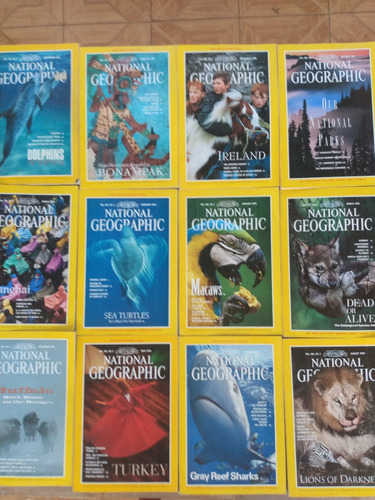 Revistas National Geographic Ingles Usadas. Pack 04 Unds