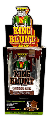 Seda King Blunt Mix 25 Pacotes Atacado Seda Smoking