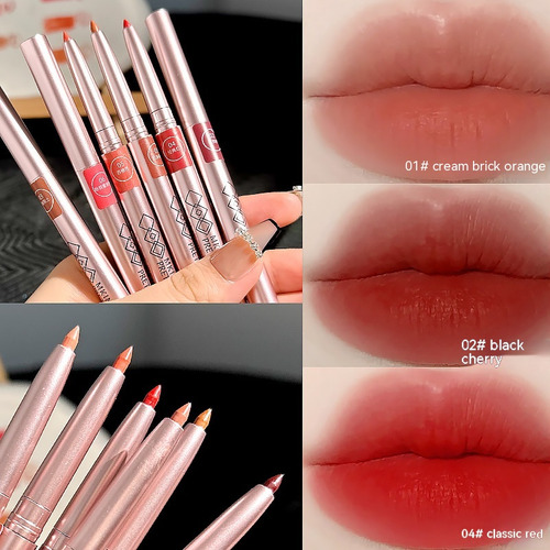 05 Bolígrafo Delineador De Labios Giratorio De Color Pomelo