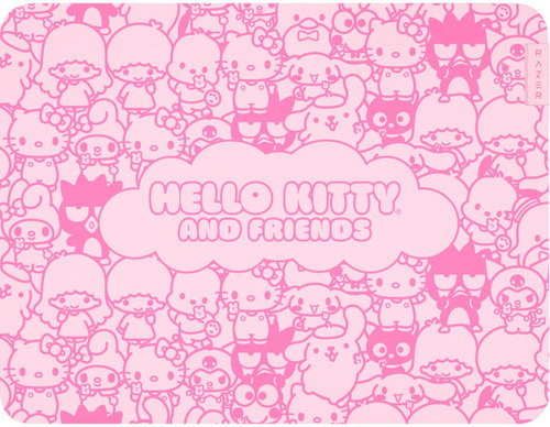 Mouse Pad Razer Gigantus V2 Hello Kitty And Friends Ed. Med Color Rosa