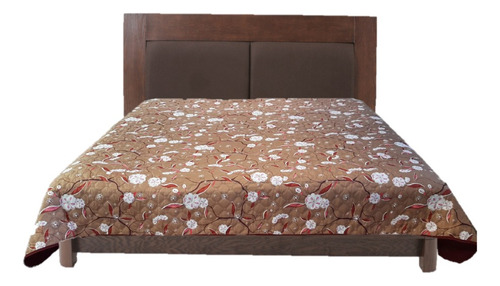 Pack 5 Colchas King Size Capitonado Color Variados Doble Vista