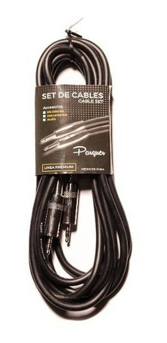 Imagen 1 de 8 de Cable Parquer Mini Plug 3,5mm A Mini Plug 3,5 Mm 1mt Cuota
