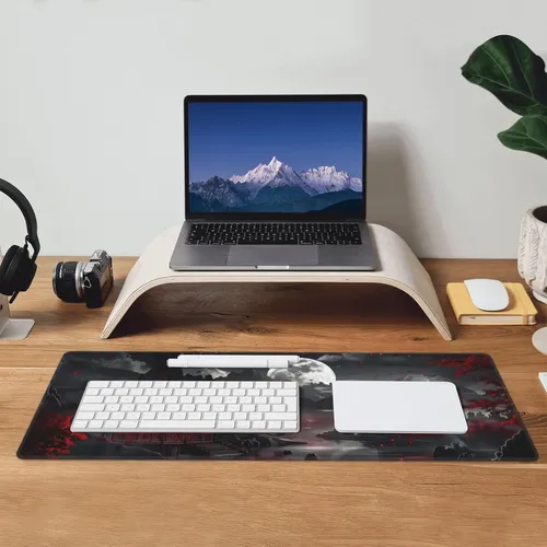 Mouse Pad Extendido Brecoy - De Color Negro - Impermeable...