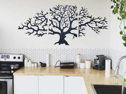 Cuadros Decorativos Sala Comedor Mdf 3mm Árbol 60x120cm