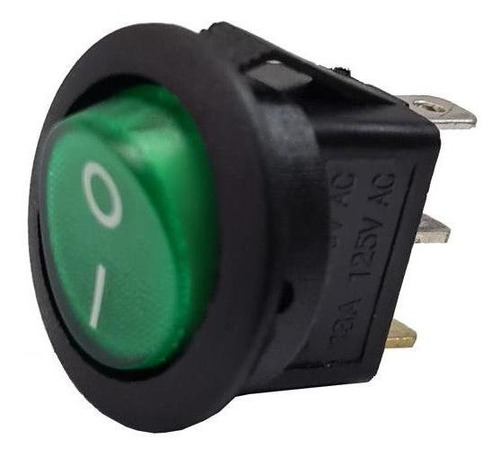 Switch Balancin C/ Pil Verde 3p 13 125v Radox 835-102