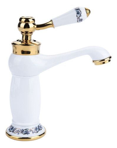 Grifo Mezclador Monomando Con Estampado Floral Para Agua Frí