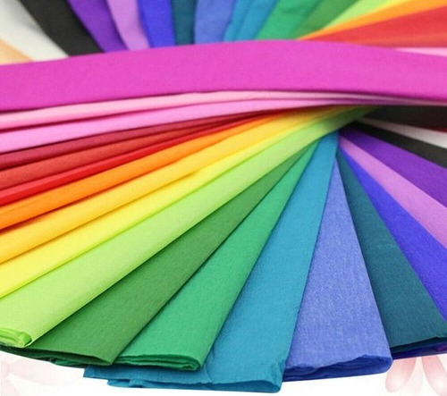 10 Papel Crepé Iguales O Diferentes, Variedad De Colores!!!