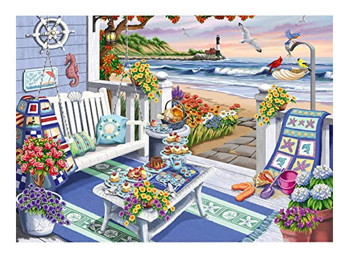 Ravensburger Cozy Series: Seaside Sunshine 300 Pieza 9f6cu