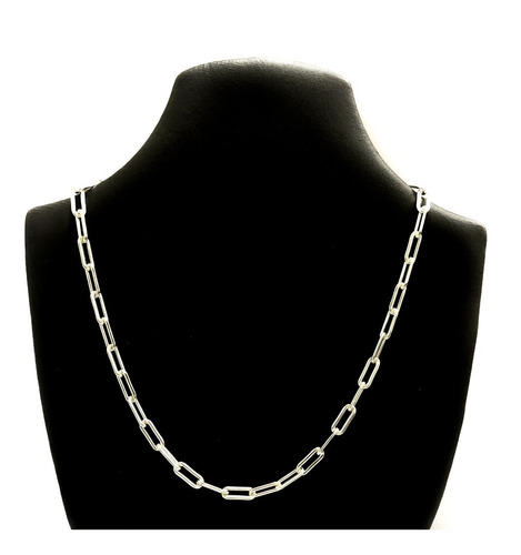 Collar Cadena Forcet Gruesa 60cm Para Hombre Plata 925