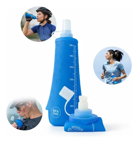 Garrafa Hidratação Silicone Soft Squeeze