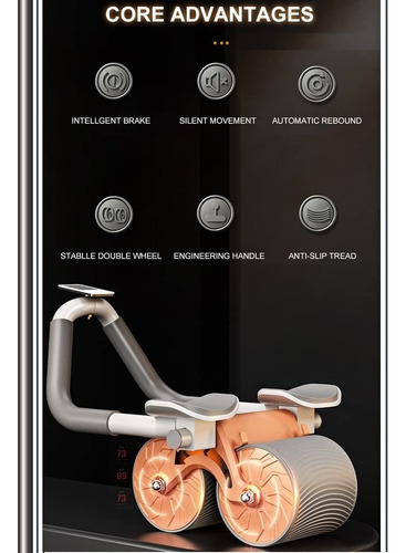 Rueda Abdominal De Rebote Automático Ab Roller Con Codo