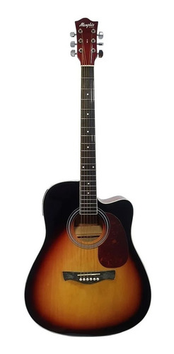 Imagem 3 de 8 de Violão Elétrico Aço Equalizador E Afinador Digital Promoção!