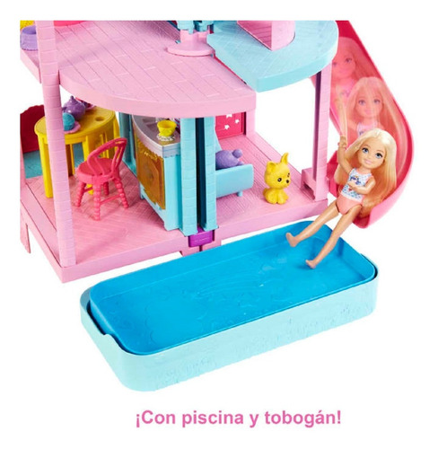 Barbie Casa De Juegos Chelsea Con Accesorios
