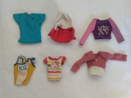 Barbie Ropa Sudaderas Blusa Playera Rosa Por Pieza (Usado)