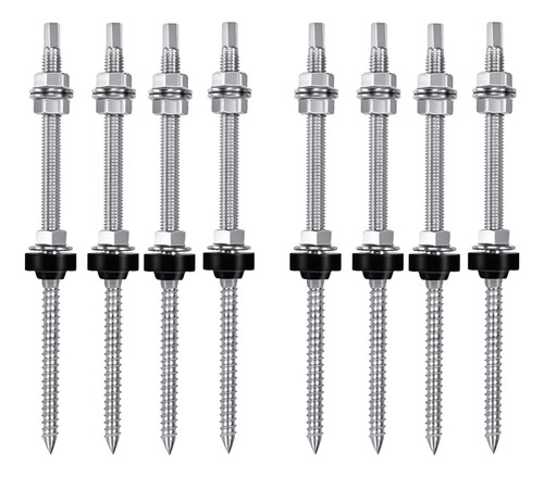 Pernos De Suspensión, M10 X 200 Mm, Premontados, V2a, Ajusta