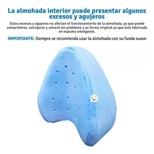 Almohada Ortopédica Piernas Espuma Viscoelástica Cojín B-38