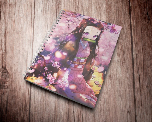 Cuaderno Tapa Dura Naruto, Nezuko, Itachi, Sakura Beige