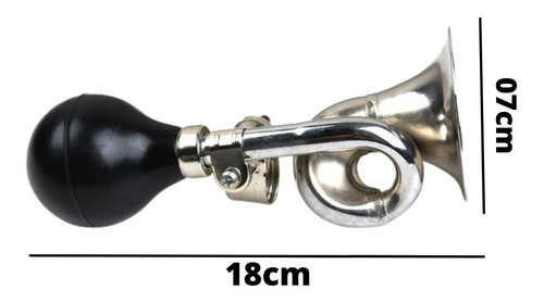 Imagem 2 de 10 de Buzina Trombone Chacrinha C/ Pera De Borracha Bike