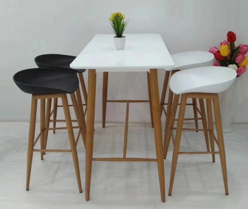 Mesa Bar Eames Rectangular 120x60cm Blanca O Negra / Nordik
