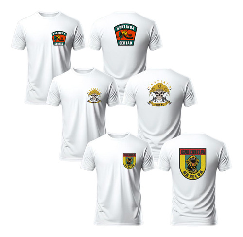 Kit 3 Camisas Pqd Paraquedista Do Exército Brasileiro