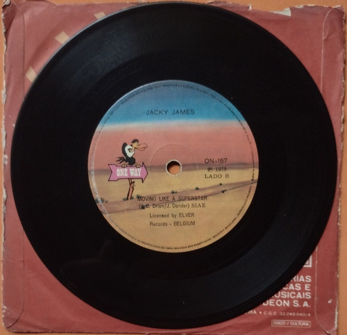 Compacto Jacky James Take My Heart Moving Like 1975 Vinil (Usado)