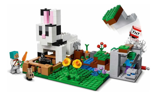 Lego Minecraft - El Rancho-conejo 21181 Cantidad De Pzs 340