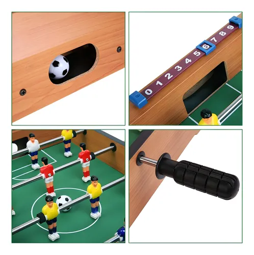 Mesa De Fútbol Mini Taca Taca Portátil De Madera Para Niños