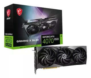 Tarjeta De Video Nvidia Msi Rtx 4070 Súper 12g Gaming X Slim