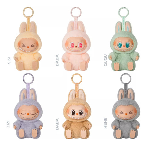 Labubu Monster Peluche Figura Bluey Macaron Have Seat 1pz