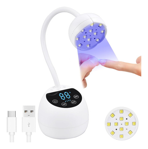 Lámpara De Uñas Led U, 36 W, Mini Lámpara De Uñas Inalámbric