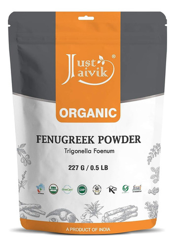 Polvo 100% Orgánico De Fenogreco  0.5 Lb / 227g / 08 Oz