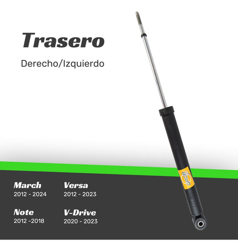 2 Amortiguadores Grob Note 2012-2018 Traseros