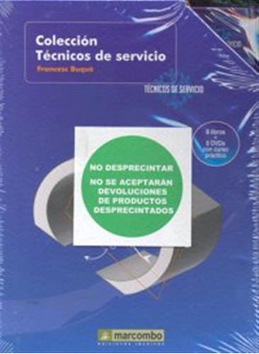 Tecnicos De Servicio Pack 8 Libros + 8 Dvd - Buque,francesc