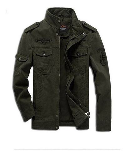 Chaqueta Casual Militar De Algodón Para Hombre