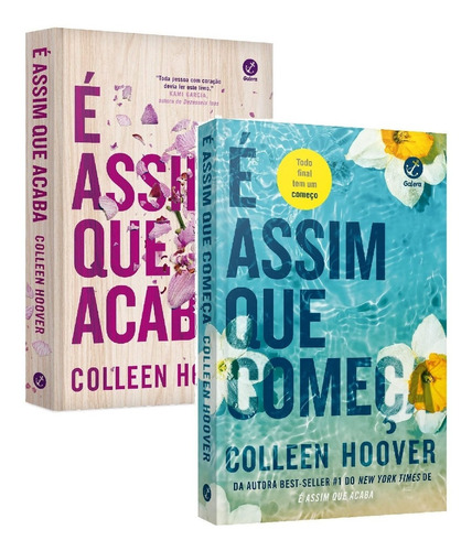 Kit É Assim Que Acaba + É Assim Que Começa Vols 1 E 2 Colleen Hoover