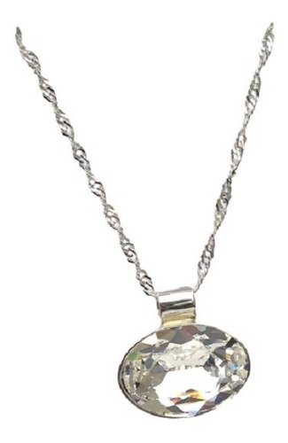 Colgante Round Stone, Fabricado Con Cristales Swarovski