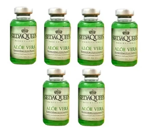 comprar Ampollas Capilares Hidratacion Seda Queen Aloe Vera (6 Unid)