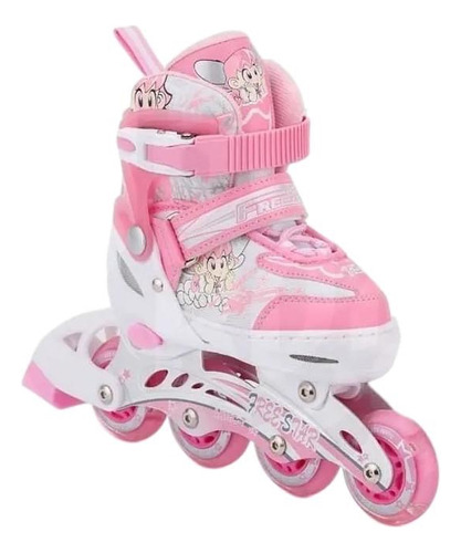 Patines En Linea De Niña Ajustable Con Protecciones Y Casco