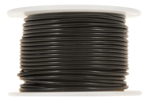 Help! 85786 - Cable De Alambre Negro 16 Ga 100 Pies, Color N