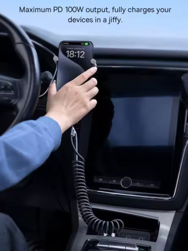 Cable Para Móvil Android /auto Carplay D Carga Rápida Negro
