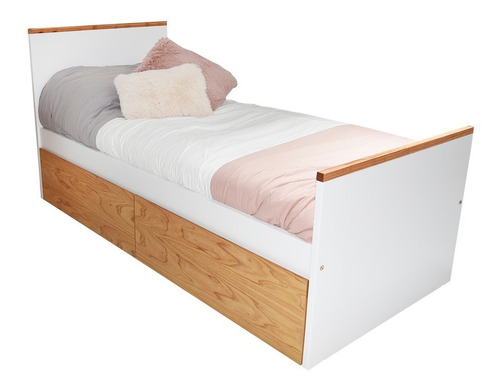 Cama Con Cajones Madera Paraiso Diseño Escandinavo Nordico