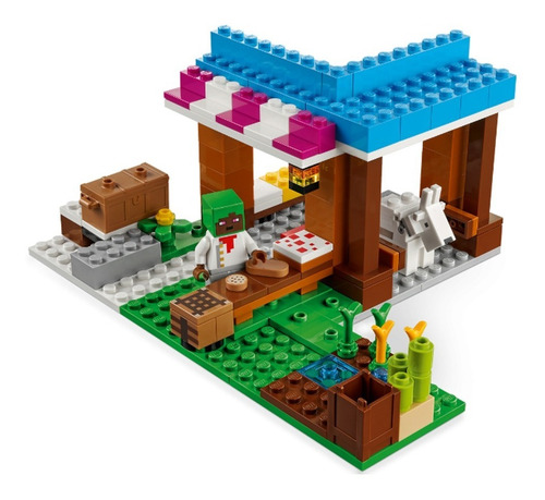 Imagen 2 de 6 de Lego Minecraft Tienda Pateleria The Bakery Aldea + Aldeano
