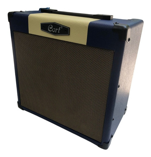 Combo Amplificador Guitarra Cort Cm15r 15 Watts Reverb Color Azul