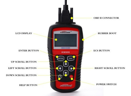 Konnwei Kw808 Obd2/eobd - Escáner Automotriz