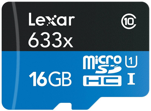 Memoria Lexar Microsdhc 16gb  X633 95mb/s + Adap Sd